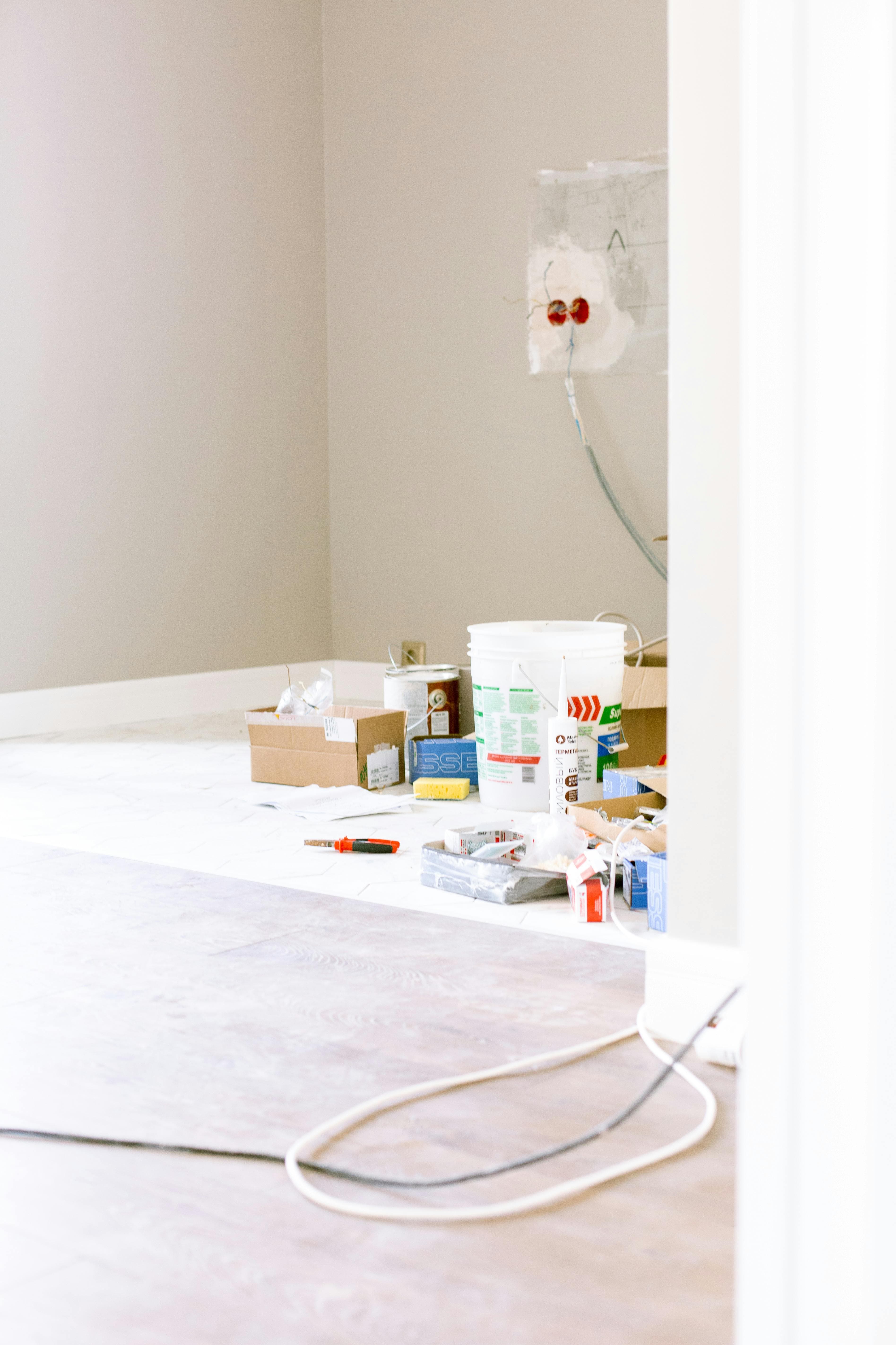 Hardwood floor refinishing in Catonsville home